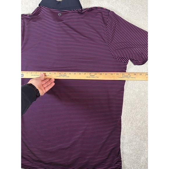 Greyson Mens Polo Shirt XL Multicolor Striped‎ Golf Performance Wolf Flawless - Picture 8 of 10